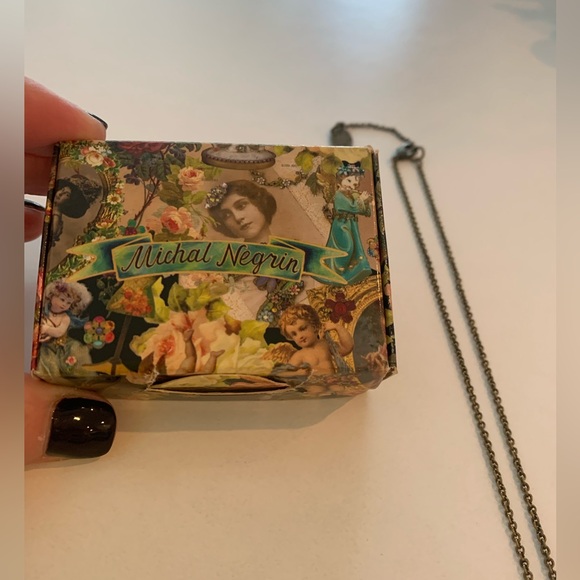 Holiday Sale! 🤩 Michal Negrin Star of David Pendant Necklace - Turquoise - Picture 9 of 9